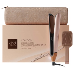 ghd Cashmere Collection Chronos Hair Straightener Festive Gift Set in Cashmere Beige Produktbild