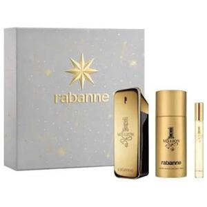 Giftset Paco Rabanne 1 Million Edt 100ml + 150ml Deo Spray + 10ml Travel Size produkt bild