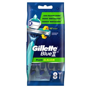 Gillette Blue II Plus Slalom Disposable Razors 8 Pack product image