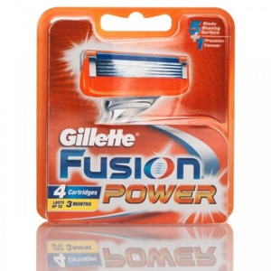 Gillette Fusion5 Power Razor Refills For Men 4 Pack product image