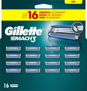 Gillette&nbsp;Mach3&nbsp;Rakblad 16&nbsp;st produkt bild
