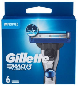 Gillette Mach3 Turbo Men’s Razor Blade Refills 6 stk produktbilde