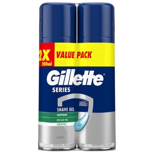Gillette Series Sensitive Men's Shaving Gel 2x200ml 400 ml produktbilde