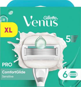 Gillette Venus Pro ComfortGlide Sensitive rakblad 6 st produkt bild