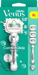 Gillette Venus Pro ComfortGlide Sensitive Rakhyvel med 3 st Rakblad produkt bild