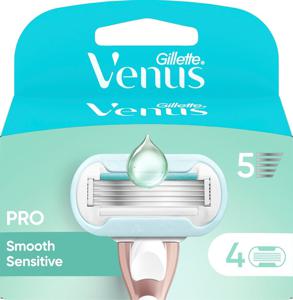 Gillette Venus Pro Smooth Sensitive Rakblad 4 st produkt bild