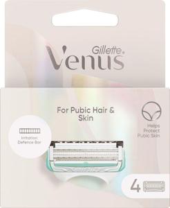 Gillette Venus For Pubic Hair & Skin Women's Razor Blades 4 Pcs produkt bild