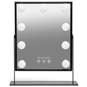 Gillian Jones Makeup Artist Mirror with 9 powerful LED bulbs Black Produktbild