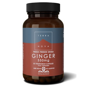 Ginger 350 mg - 50 Kapsler - Terranova produktbillede