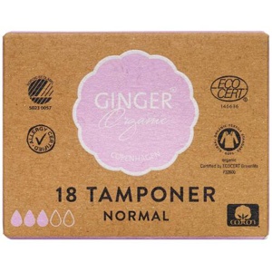 Ginger Organic Tampon Normal - 18 stk. produktbillede