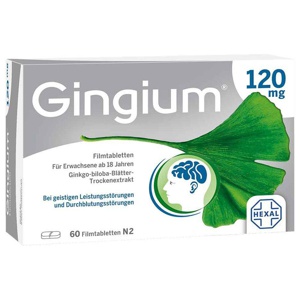 Gingium® 120 mg Filmtabletten Produktbild