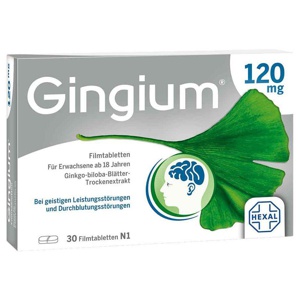 Gingium® 120 mg Filmtabletten Produktbild