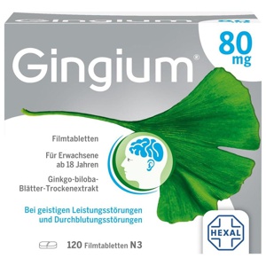 GINGIUM 80 mg Filmtabletten Produktbild