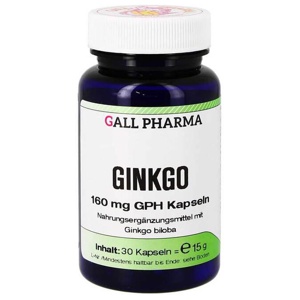 Ginkgo 160 mg GPH Kapseln, 30 St Kapseln Produktbild