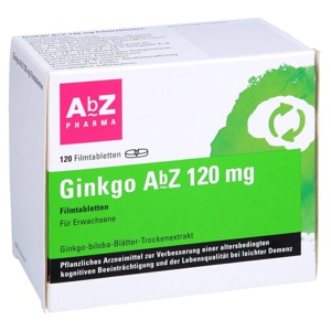 GINKGO AbZ 120 mg Filmtabletten Produktbild