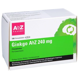 GINKGO AbZ 240 mg Filmtabletten Produktbild