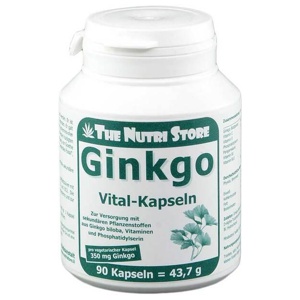 Ginkgo biloba 350 mg vegetarische Kapseln, 90 St Kapseln Produktbild