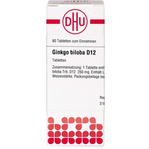 GINKGO BILOBA D 12 Tabletten Produktbild