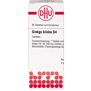 GINKGO BILOBA D 4 Tabletten Produktbild