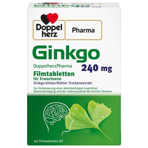 GINKGO DOPPELHERZPHARMA 240 mg Filmtabletten Produktbild
