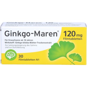GINKGO-MAREN 120 mg Filmtabletten Produktbild