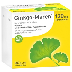 GINKGO-MAREN 120 mg Filmtabletten Produktbild