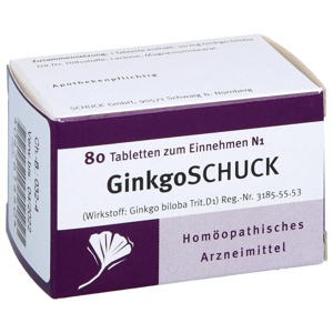 Ginkgoschuck Tabletten, 80 St Tabletten Produktbild