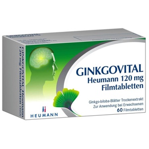 GINKGOVITAL Heumann 120 mg Filmtabletten Produktbild