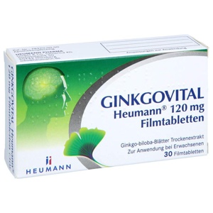 GINKGOVITAL Heumann 120 mg Filmtabletten Produktbild