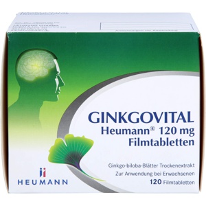 GINKGOVITAL Heumann 120 mg Filmtabletten Produktbild