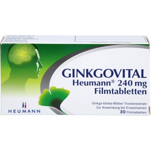 GINKGOVITAL Heumann 240 mg Filmtabletten Produktbild