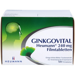 GINKGOVITAL Heumann 240 mg Filmtabletten Produktbild