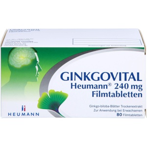 GINKGOVITAL Heumann 240 mg Filmtabletten Produktbild