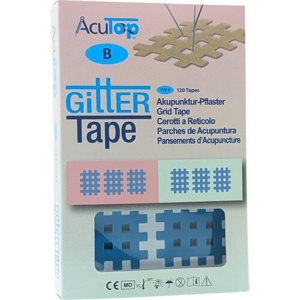 GITTER Tape AcuTop Akupunkturpflaster 3x4 cm blau 120 St Pflaster Produktbild