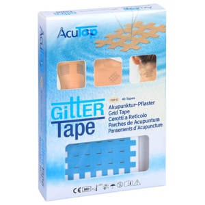 GITTER Tape AcuTop Akupunkturpflaster 5x6 cm blau 40 St Pflaster Produktbild