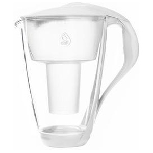 Glaskande 2,0l glas, hvid m. Alkaline Filter Dafi - 1 stk produktbillede