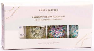 Glitter Eco Lovers Party Kit Rainbow Glow 24 ml produkt bild