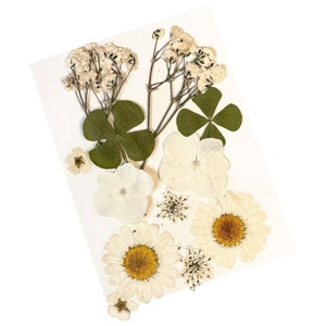 Glitternisti Face Flowers White & Greens produktbilde