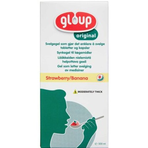 Gloup synkegel med frugtsmag på flaske 500 ml produktbillede