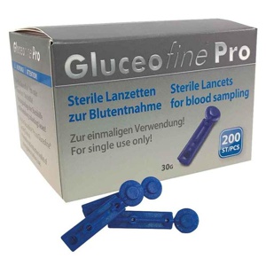 Gluceofine® Pro Blutentnahme-Lanzetten, 200 St Lanzetten Produktbild