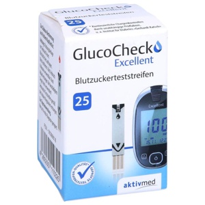 GLUCO CHECK Excellent Teststreifen 25 St Teststreifen Produktbild