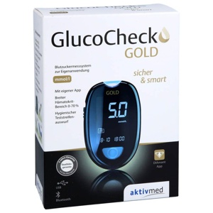 GLUCO CHECK GOLD Blutzuckermessgerät Set mmol/l 1 St Produktbild