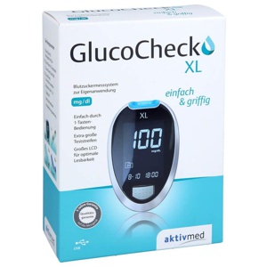 GLUCO CHECK XL Blutzuckermessgerät Set mg/dl 1 St Produktbild