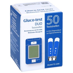 GLUCO TEST DUO Teststreifen Produktbild