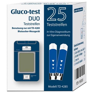 GLUCO TEST DUO Teststreifen Produktbild