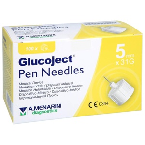GLUCOJECT Pen-Nadeln 31 Gx5 mm 0,25 mm Produktbild