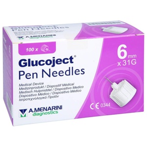 GLUCOJECT Pen-Nadeln 31 Gx6 mm 0,25 mm Produktbild