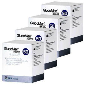 Glucomen areo Sensor Teststreifen, 4x50 St Teststreifen Produktbild