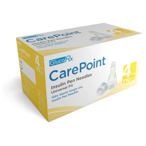 GlucoRx Carepoint Pen Needles 31g 4mm product image