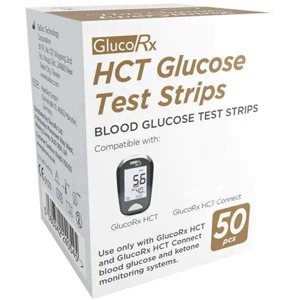 GlucoRx Q Blood Glucose Test - 50 Test Strips product image